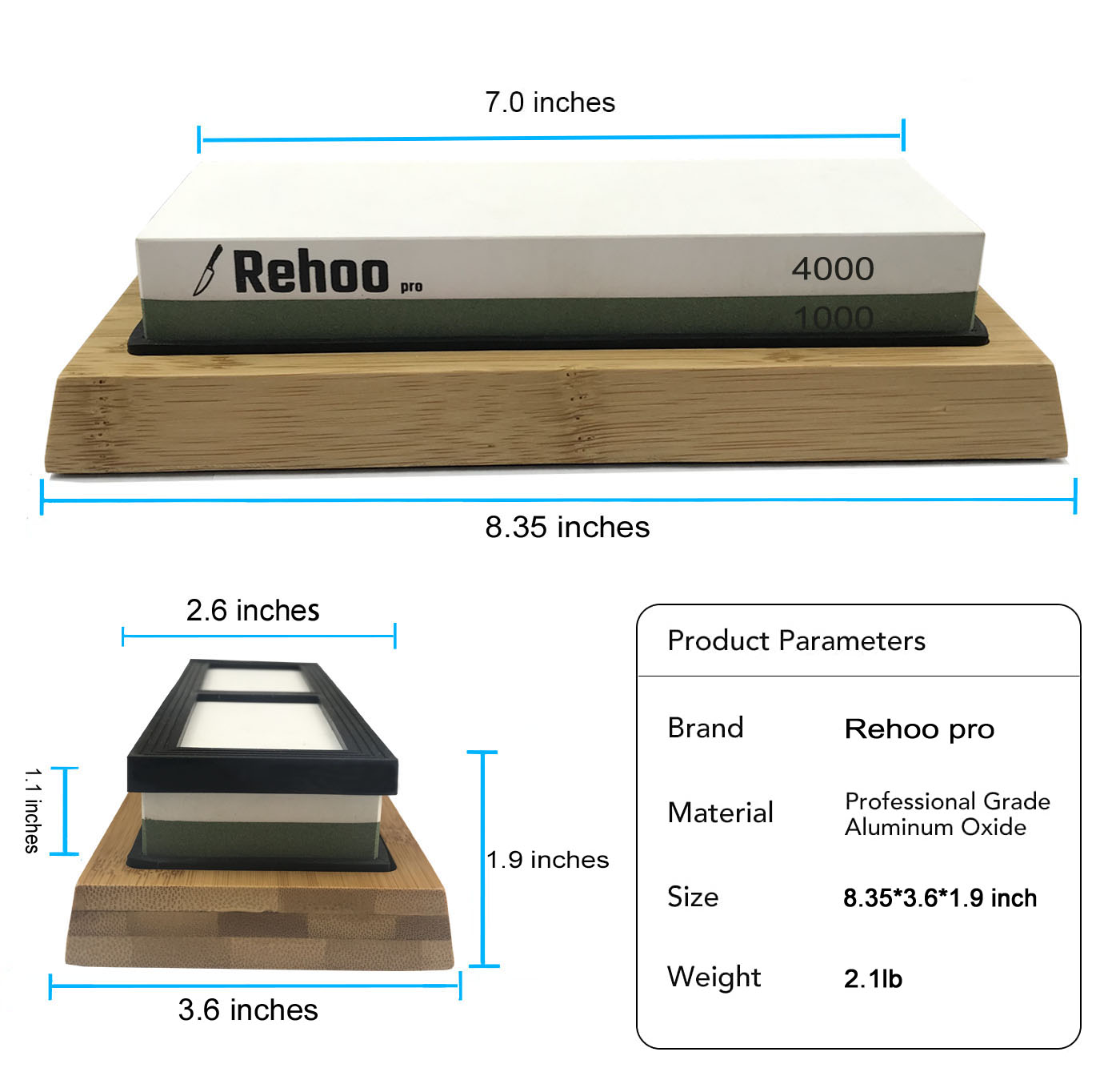 Rehoo Double-sided Sharpening  - Sharpening Stone Whetstone ulasan dan harga