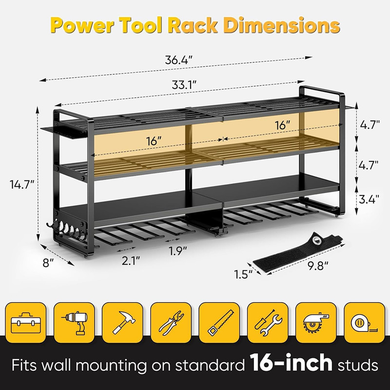 Large Power Tool Organizer Wal - Workshop Tools Shelf ulasan dan harga