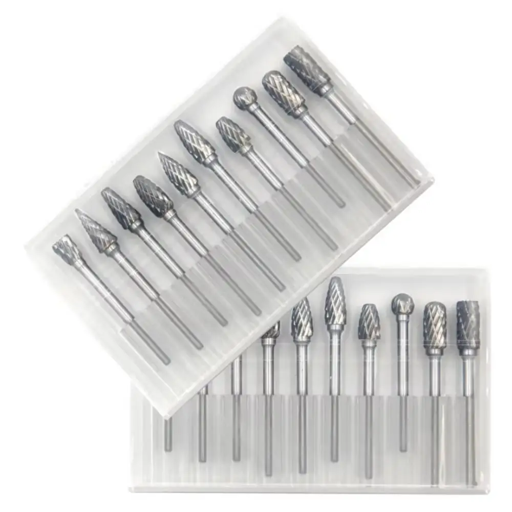 10PCS Carbide Rotary Burr Set  - Sharpening Stone Whetstone ulasan dan harga