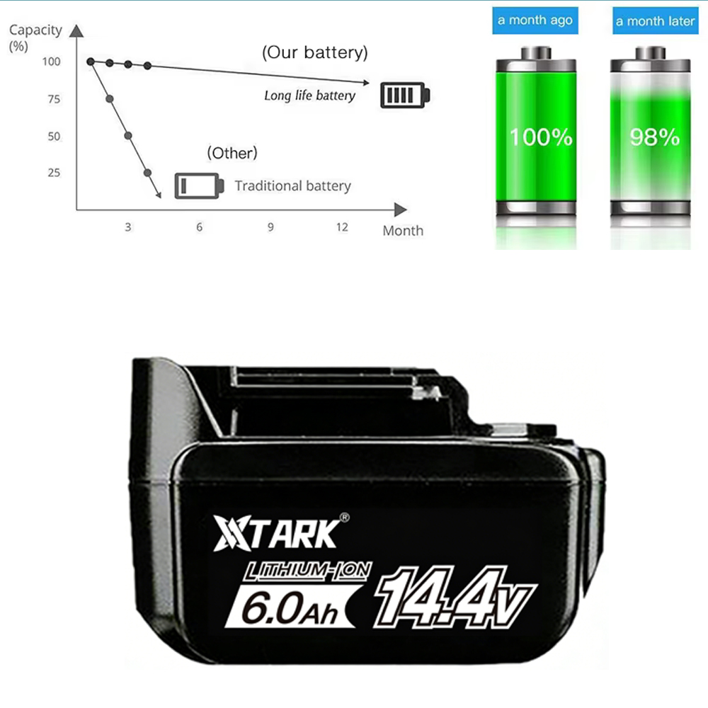 14.4V 6000mAh Li-ion Battery R - Makita Drill Hp1640 ulasan dan harga